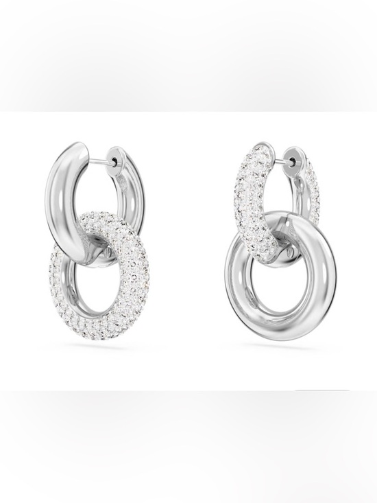 Swarovski Jewelry - Swarovski Dextera hoop earrings